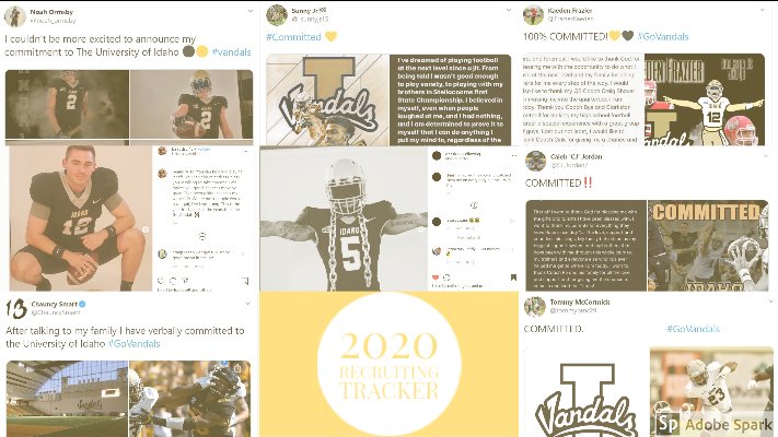 2020 Vandal Recruiting Tracker